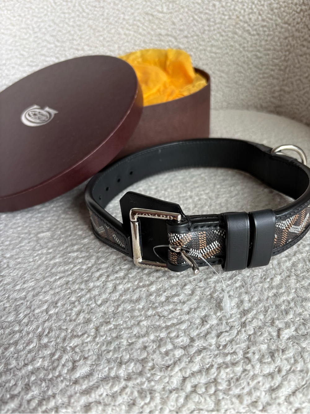 Goyardine Franklin Pet collar